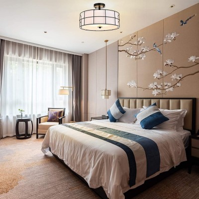 Merrik Metal Mesh Drum Ceiling Light