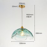 Vexen Flower Stained Glass Hanging Lamp
