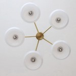 Xanthea Elliptical Persimmon Milk Glass Chandelier