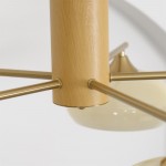 Xanthea Elliptical Persimmon Milk Glass Chandelier