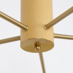 Xanthea Elliptical Persimmon Milk Glass Chandelier
