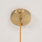 Xanthea Elliptical Persimmon Milk Glass Chandelier
