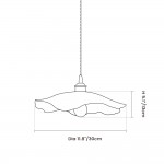 Callista Retro Lotus Creative Glass Pendant Light