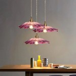 Callista Retro Lotus Creative Glass Pendant Light