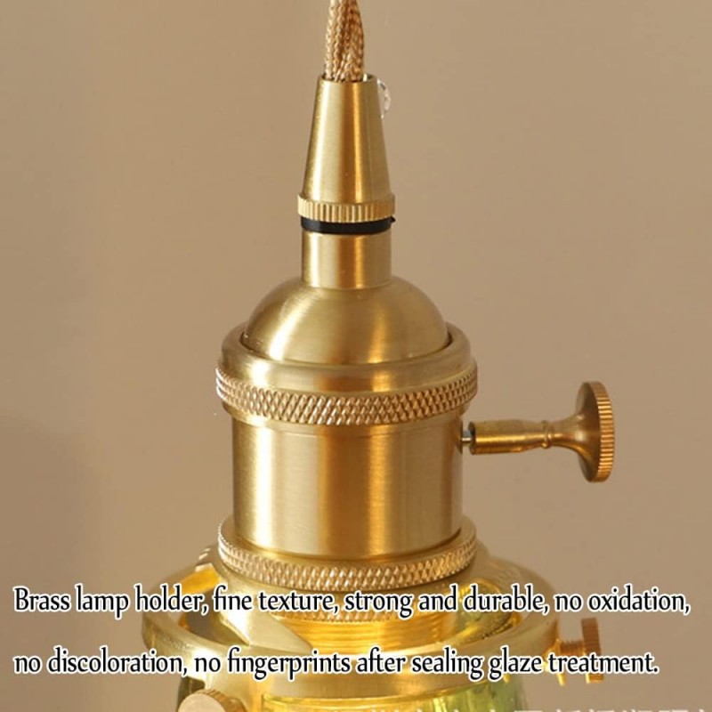 Hermin Antique Flower Ribbed Glass Pendant Light