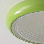 Laren Ribbed Glass Shade Led Circular Light