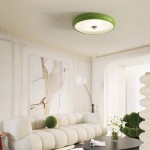 Laren Ribbed Glass Shade Led Circular Light