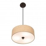 Raithe Cream Fabric Frum Shade Pendant Light