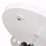 Savionne White Silk Seashell Flush Mount Light