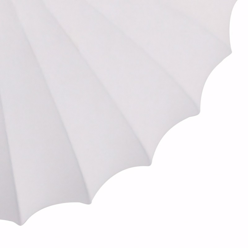 Savionne White Silk Seashell Flush Mount Light