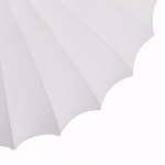Savionne White Silk Seashell Flush Mount Light