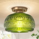 Eldor Gold Flower Shape Glass Recessed Ceiling Light