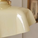 Jovianth French Cream Flower Single Pendant Light
