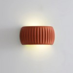 Klystix Macaron Color Up Down Fluted Resin Wall Lamps For Bedroom