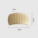 Klystix Macaron Color Up Down Fluted Resin Wall Lamps For Bedroom