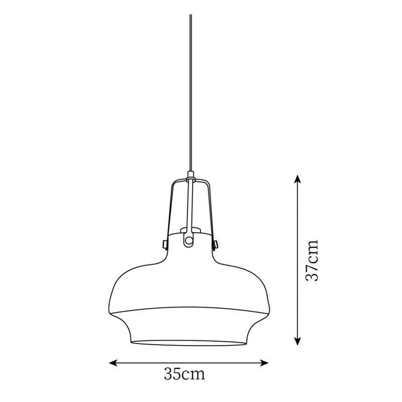 Mynorix Transparent Bowl Shaped Glass Pendant Light