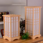 Rylar Japanese Style Wood Tatami Floor Lamp