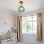 Syndrax Stripe Stained Glass Globe Ceiling Light