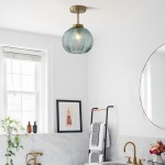Syndrax Stripe Stained Glass Globe Ceiling Light