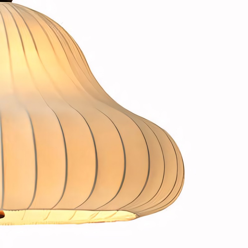 Ythar Wabi Sabi Wood Fabric Pendant Light