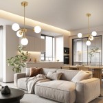 Aelithor 4 Light Opal White Glass Globe Chandelier