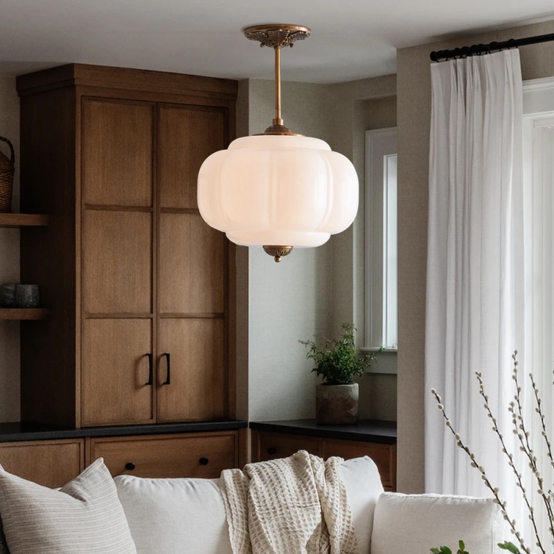 Ozita Retro Semi-Flush Mount Eloise Pendant Light