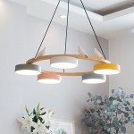 Bianca Colored Glass Shade Chandelier with Globes