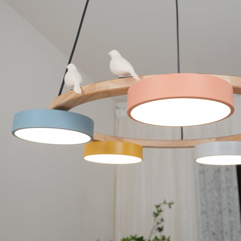 Myrithor Macarons Bird Woon Round Chandelier