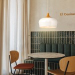Carlo KiKi Fluted Ceramic Brass Pendant Light