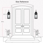 Phelon Large Black Metal Lantern Outdoor Wall Sconce