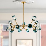 Axel Rustic Pleated Shade Wood Chandelier