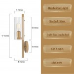 Aldorix Bronze Seedy Glass Cylinder Wall Sconce