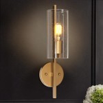 Aldorix Bronze Seedy Glass Cylinder Wall Sconce