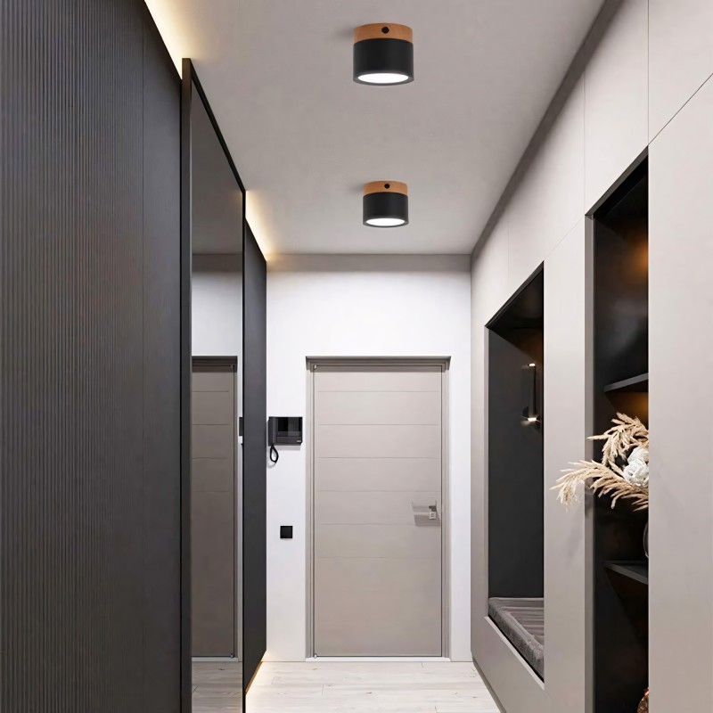 Cyrion Nordic Cylinder LED Flush Mount Ceiling Light