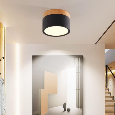Cyrion Nordic Cylinder LED Flush Mount Ceiling Light