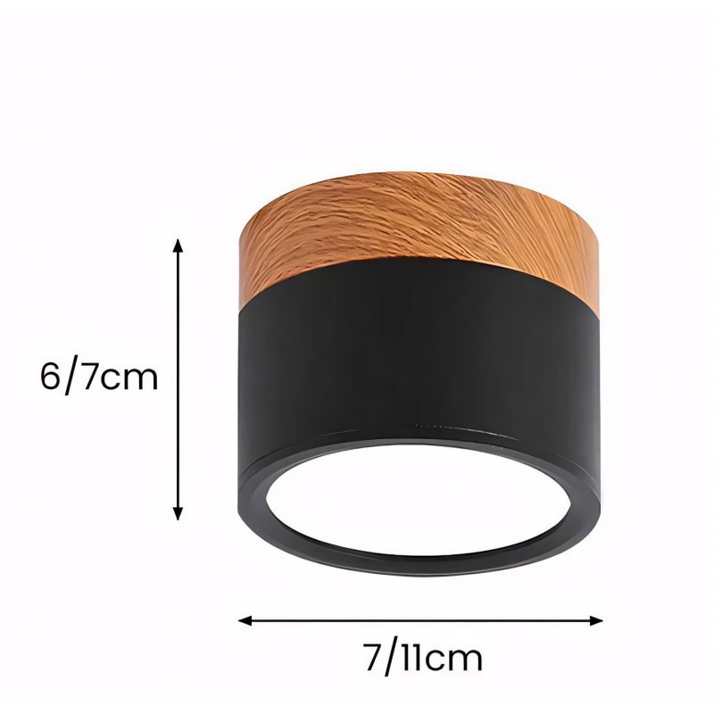 Cyrion Nordic Cylinder LED Flush Mount Ceiling Light