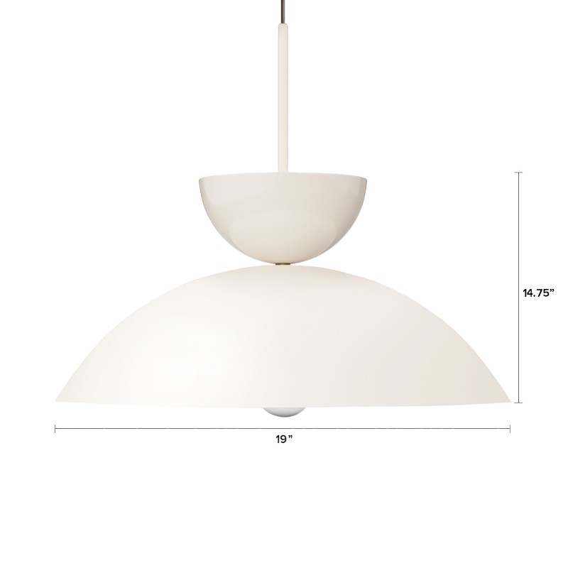Glythorix Nordic Simple Metal Color H Type Pendant Light