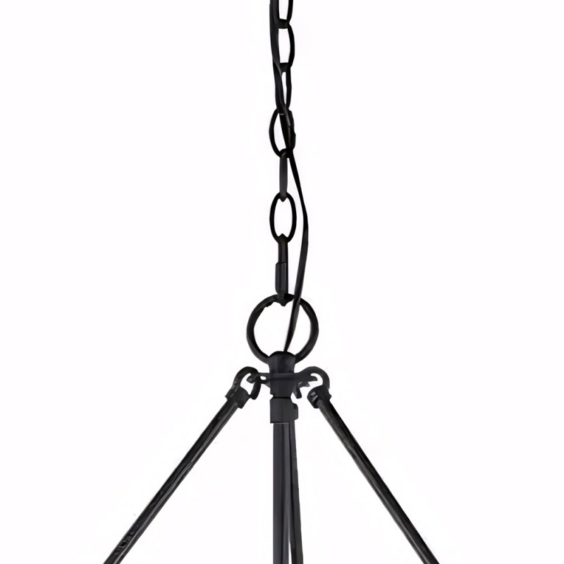 Quillan Industrial Large Black Drum Pendant Light For Dining Room