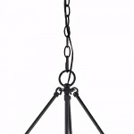 Quillan Industrial Large Black Drum Pendant Light For Dining Room