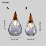 Uranix Cone Shape Water Ripple Glass Pendant Light