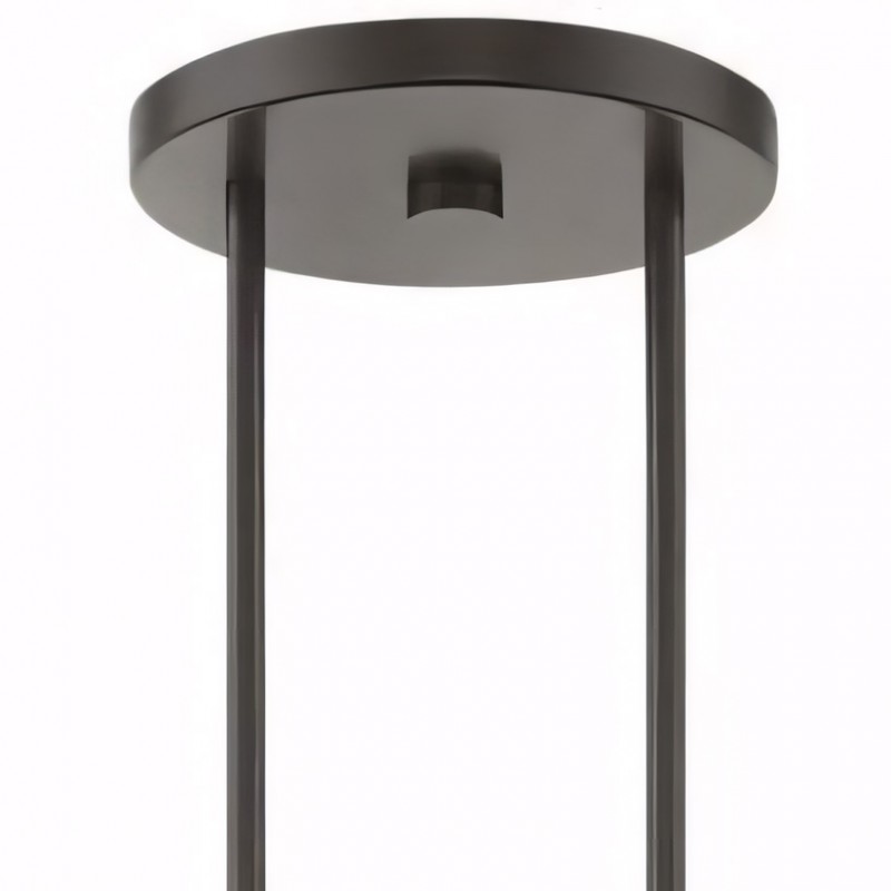 Glythar Black 3 Light White Fibric Drum Shades Linear Chandelier