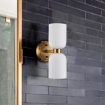 Klystix Macaron Color Up Down Fluted Resin Wall Lamps For Bedroom