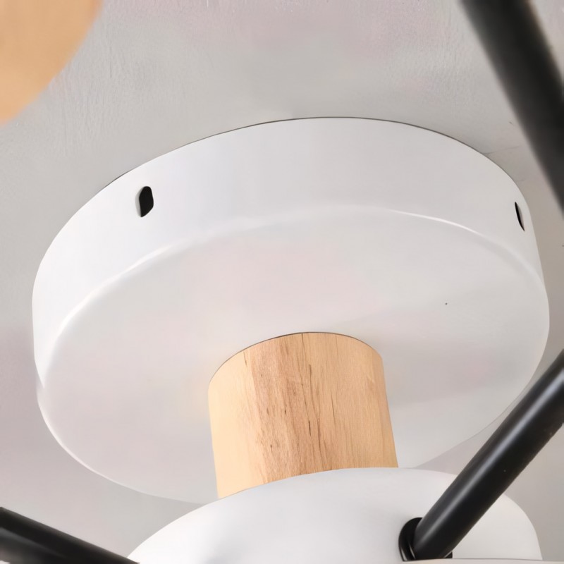 Phelith Scandinavian Round Molecule Branch Led Ceiling Light