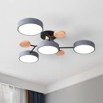 Phelith Scandinavian Round Molecule Branch Led Ceiling Light