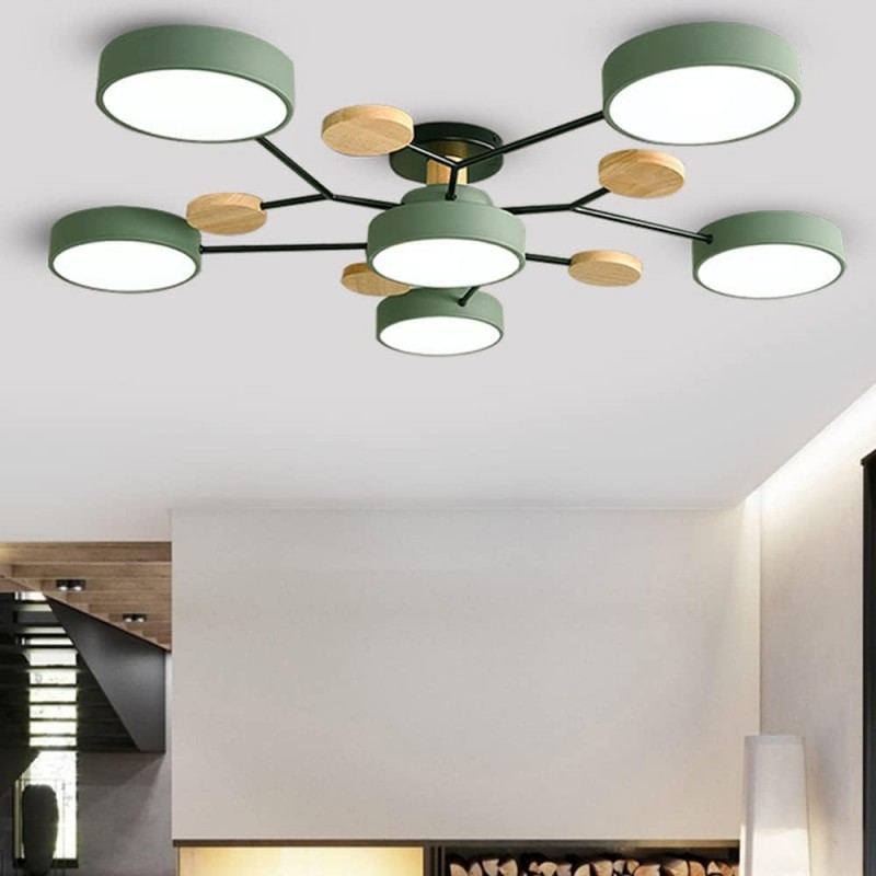 Phelith Scandinavian Round Molecule Branch Led Ceiling Light