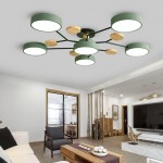Phelith Scandinavian Round Molecule Branch Led Ceiling Light