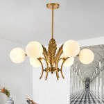 Taryn 15 Light Teal Colored Globe Glass Chandelier