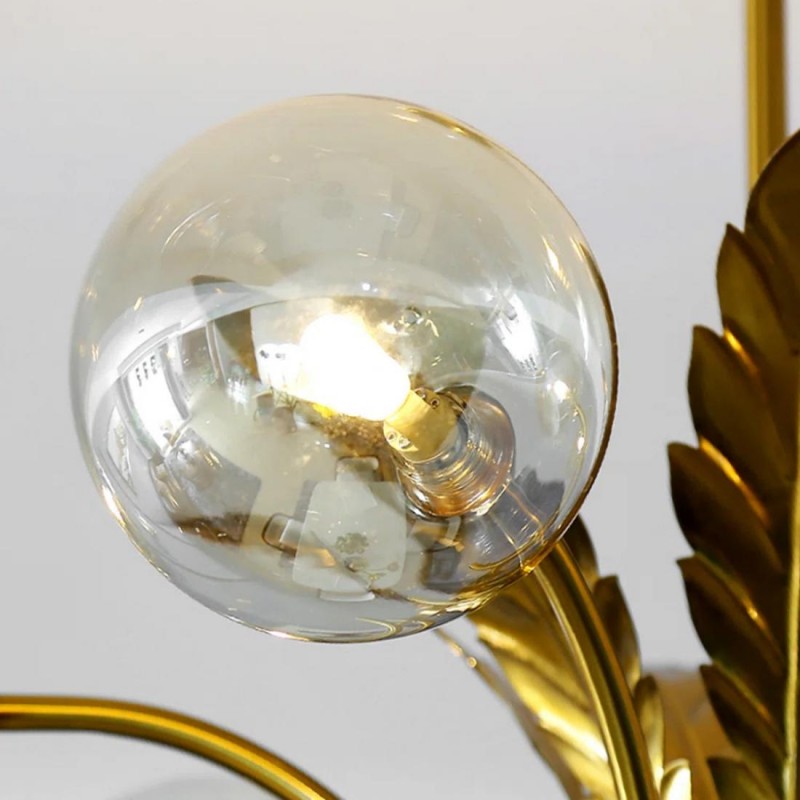 Zephyr Luxury 6-Lights Globe Glass Chandelier