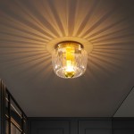 Syndrax Stripe Stained Glass Globe Ceiling Light