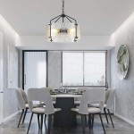 Elys Modern Water Corrugated Glass Drum Shade Pendant Light